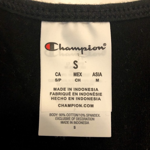 Champion Everyday Black Crop Tank Top, Size Small - Picture 4 of 6